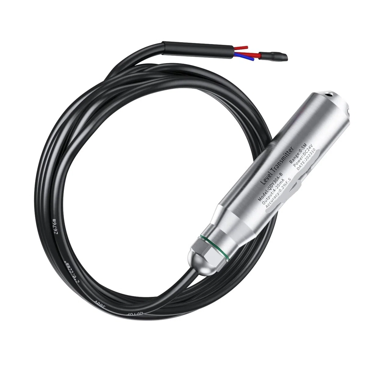 Capteur de niveau hydrostatique 0-10 V Transmetteur de capteur de niveau submersible(5M Range 5M Cable)