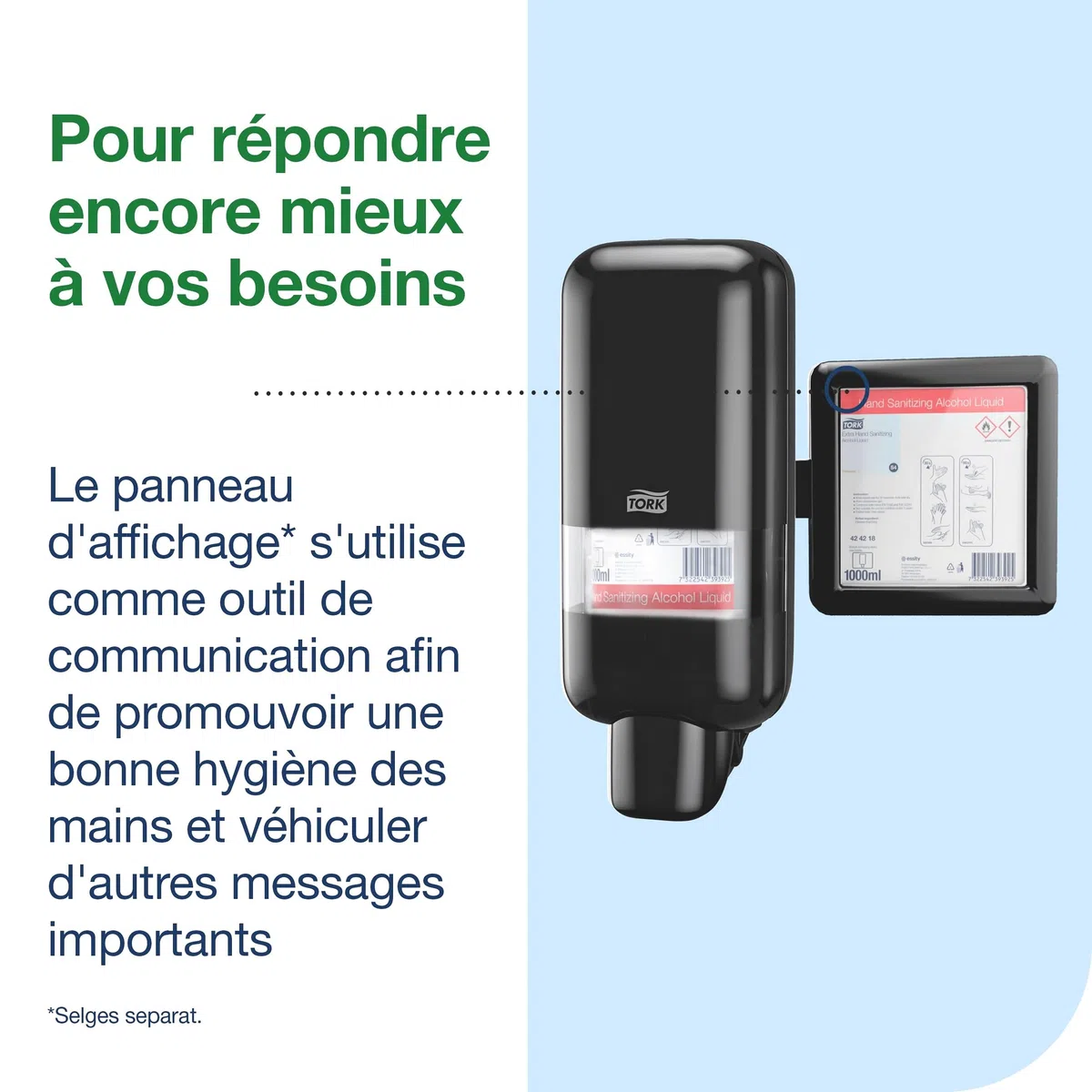 Tork Distributeur de Savon et de désinfectant Noir S4, 564508