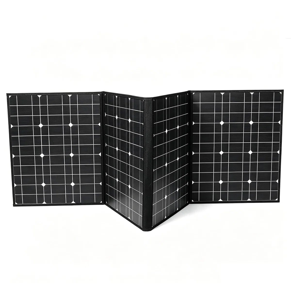 Kit Panneau Solaire éTanche, Panneau Solaire Pliable Ultra-Portable 150W avec Double Sortie Usb + DC, Sac Voyage LéGer Et Chargeur pour Campeurs, Camping-Cars Et Aventures Hors RéSeau,Black