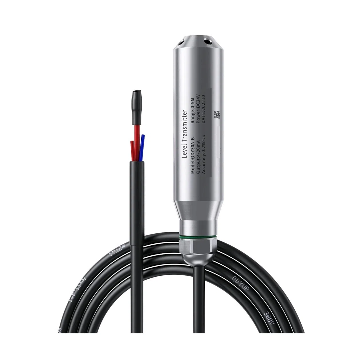 Capteur de niveau hydrostatique 0-10 V Transmetteur de capteur de niveau submersible(5M Range 5M Cable)