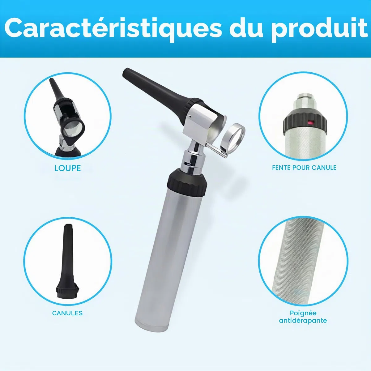 YNR Vet Examine Otoscope vétérinaire – Ensemble de spéculum de diagnostic vétérinaire, kit complet d'otoscope, étui de rangement portable, examen pour chiens, chats, bétail et toutes les espèces