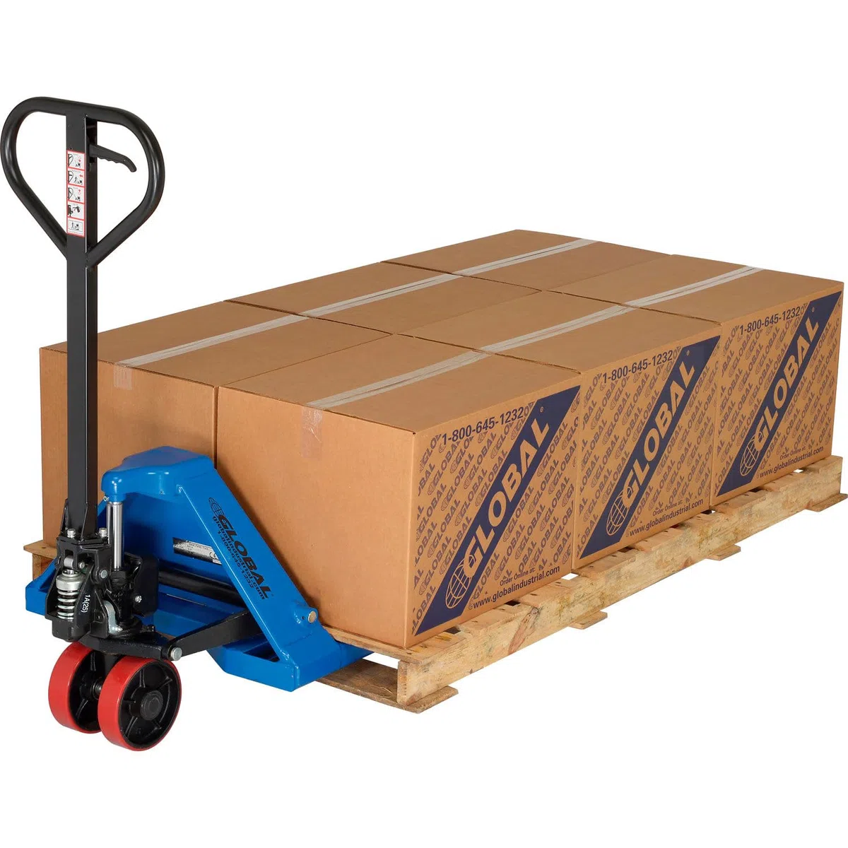 Global Industrial Transpalette manuel à fourche extra longue avec fourches de 68,6 cm de large x 177,8 cm de long, capacité de 2000 lb, transpalette manuel pour entrepôt, fabrication et vente au