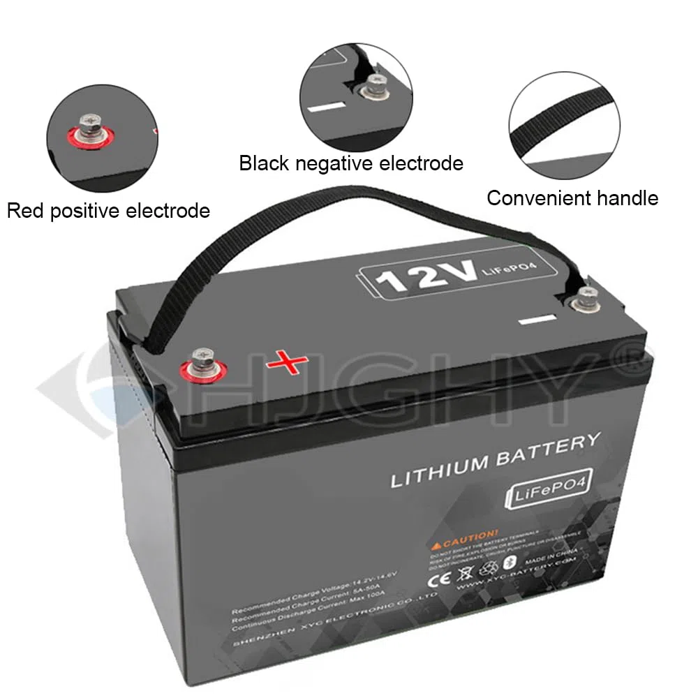 Batterie LiFePO4 12,8 V 50 Ah 100 Ah 200 Ah/Batterie Lithium-Fer-Phosphate 25,6 V 100 Ah 200 Ah pour Batteries de Secours de Camping-Cars et remorques