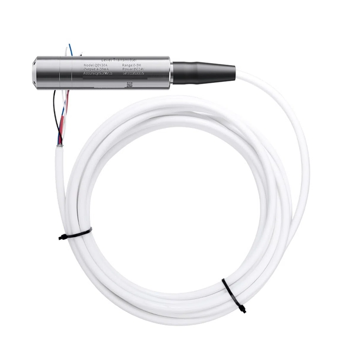 Capteur de niveau 485 Sortie Capteur de niveau de pression d'eau(8m Range 10m Cable)