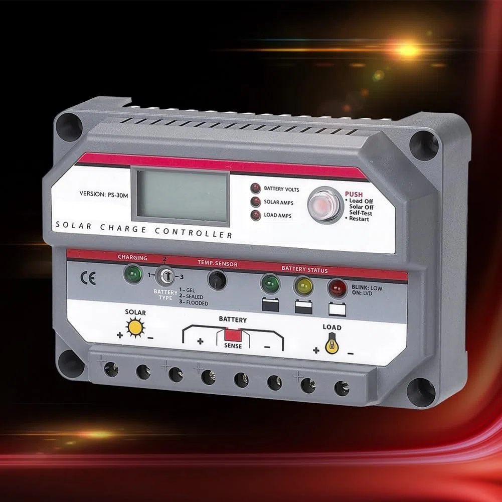 Régulateur Photovoltaïque 30A 12V 24V Automatique Régulateur