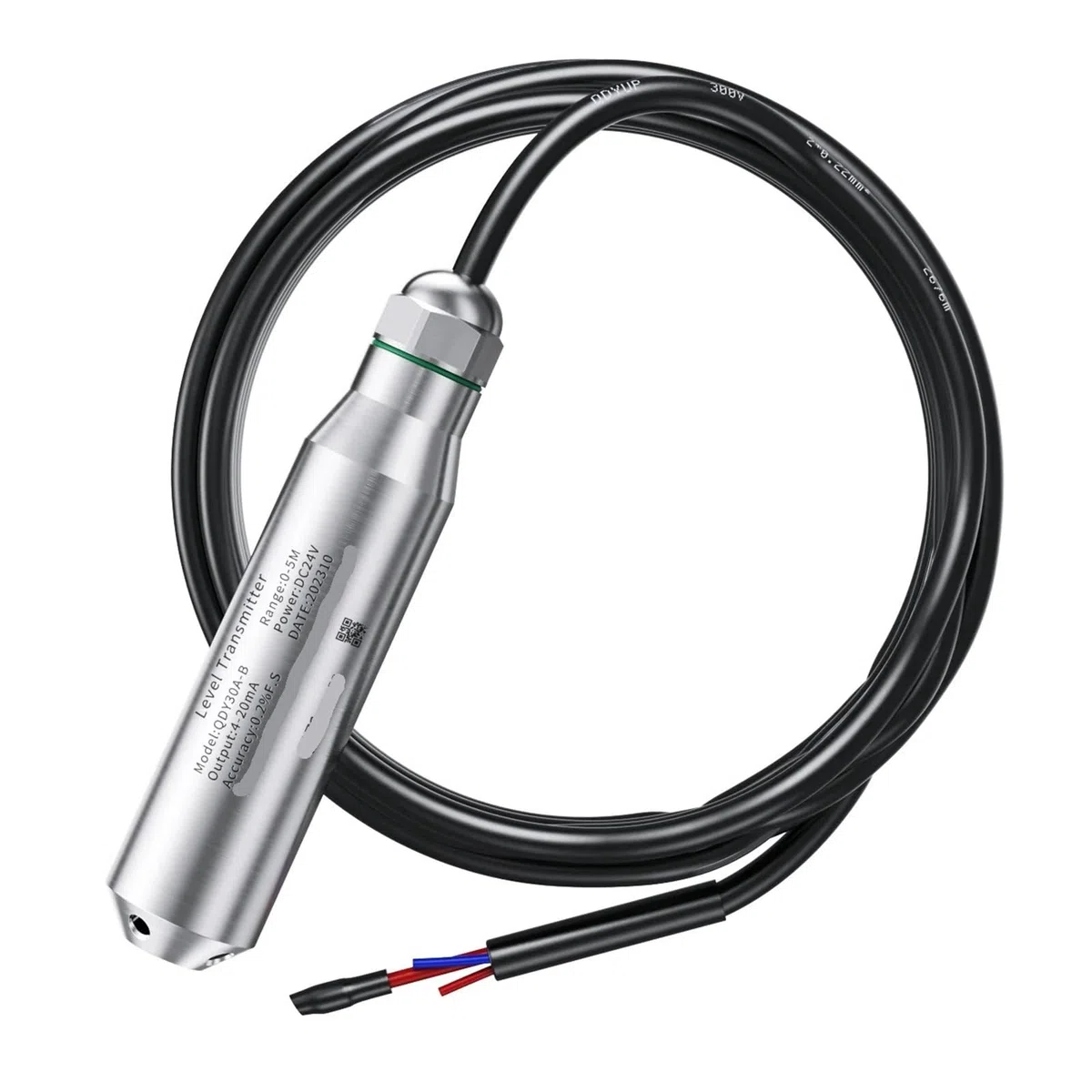 Capteur de niveau hydrostatique 0-10 V Transmetteur de capteur de niveau submersible(5M Range 5M Cable)