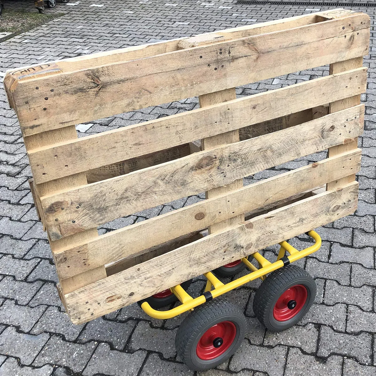 Ravendo Dolly Chariot de transport à 4 roues 300 kg Charge lourde Chariot de transport Résistant aux crevaisons Fabriqué en Europe