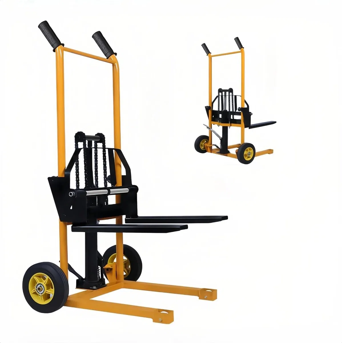Gerbeur Transpalette Manuel 200kg Treuil Fourches Réglables