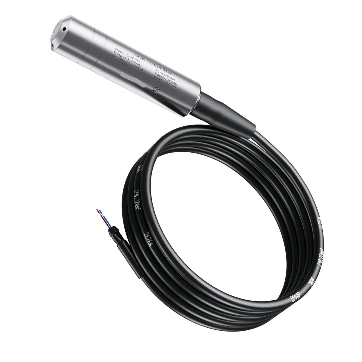 Capteur de Niveau d'eau Submersible 4-20 mA(5m Range 15m Cable)