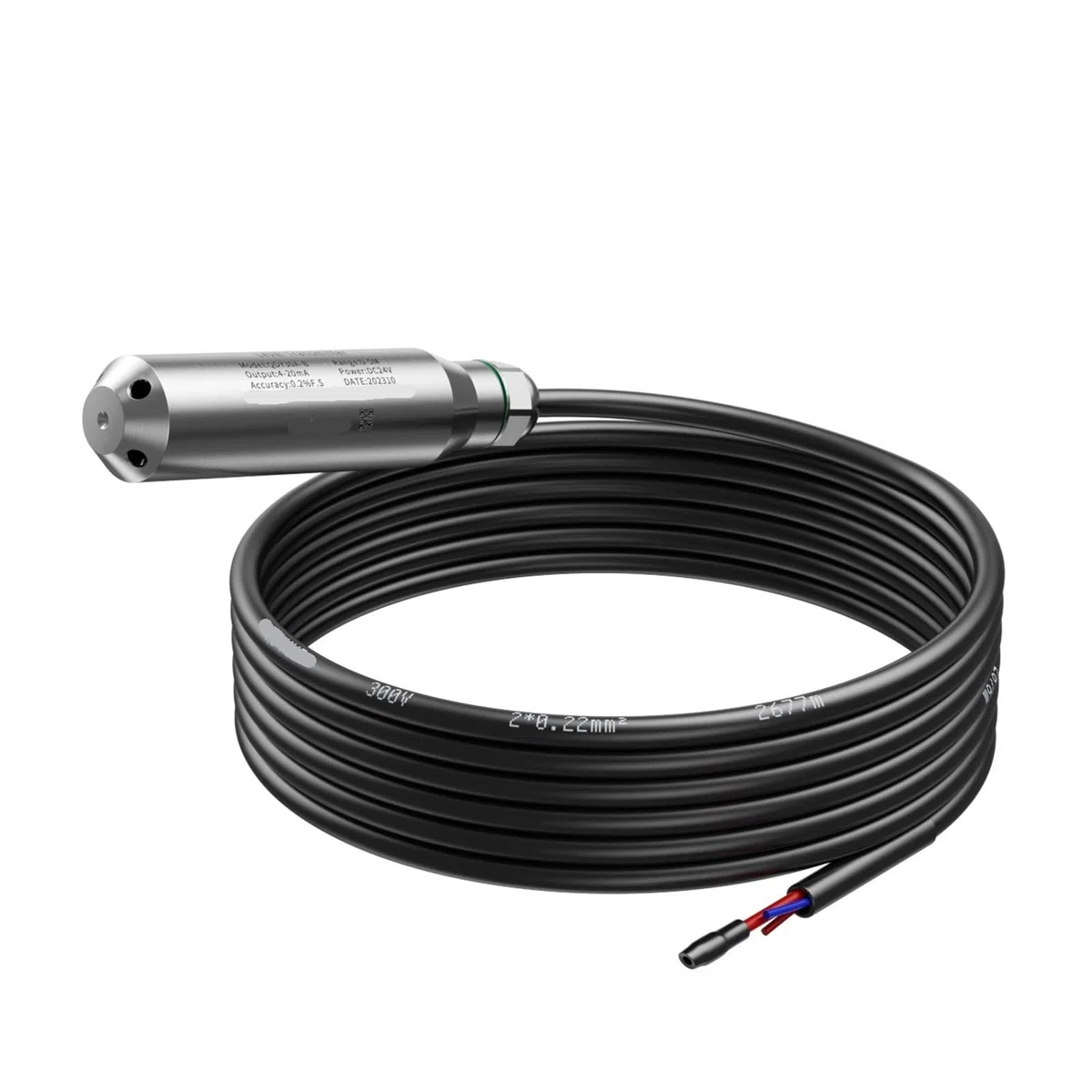 Capteur de niveau hydrostatique 0-10 V Transmetteur de capteur de niveau submersible(5M Range 5M Cable)