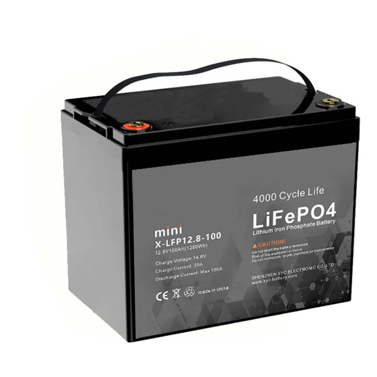 Batterie LiFePO4 12,8 V 50 Ah 100 Ah 200 Ah/Batterie Lithium-Fer-Phosphate 25,6 V 100 Ah 200 Ah pour Batteries de Secours de Camping-Cars et remorques