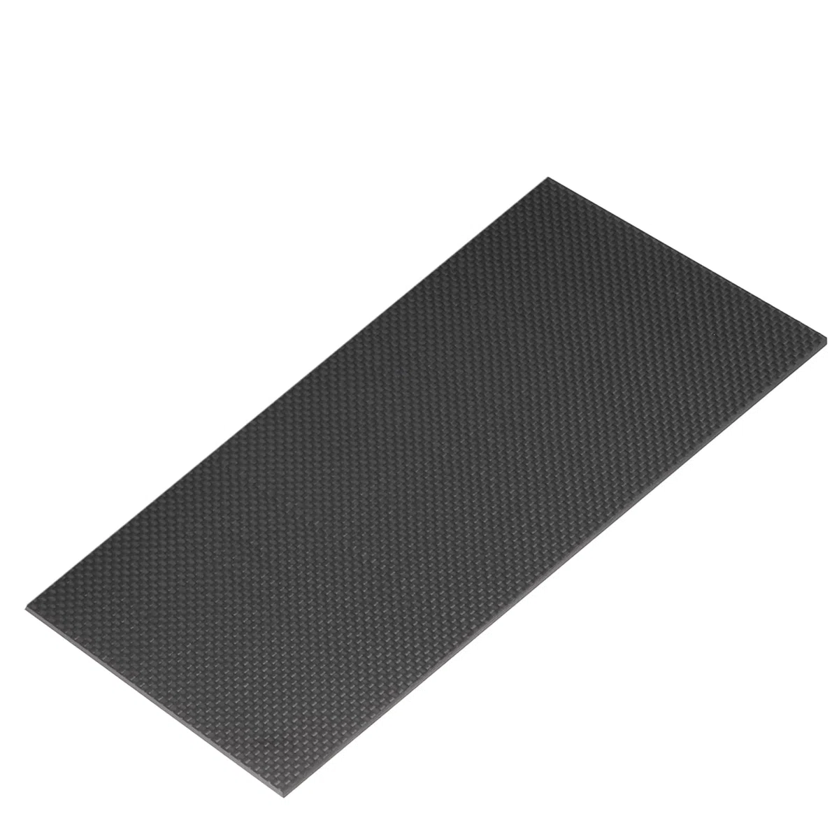 QUARKZMAN 3K Plaque Panneau Feuille Fibre Carbone, 100 x 250 x 3mm Plaque Planche Fibre Carbone Laminé Brillant Tissage Uni Panneau Feuille Flexible pour RC Aircraft, Model Car, Auto Parts