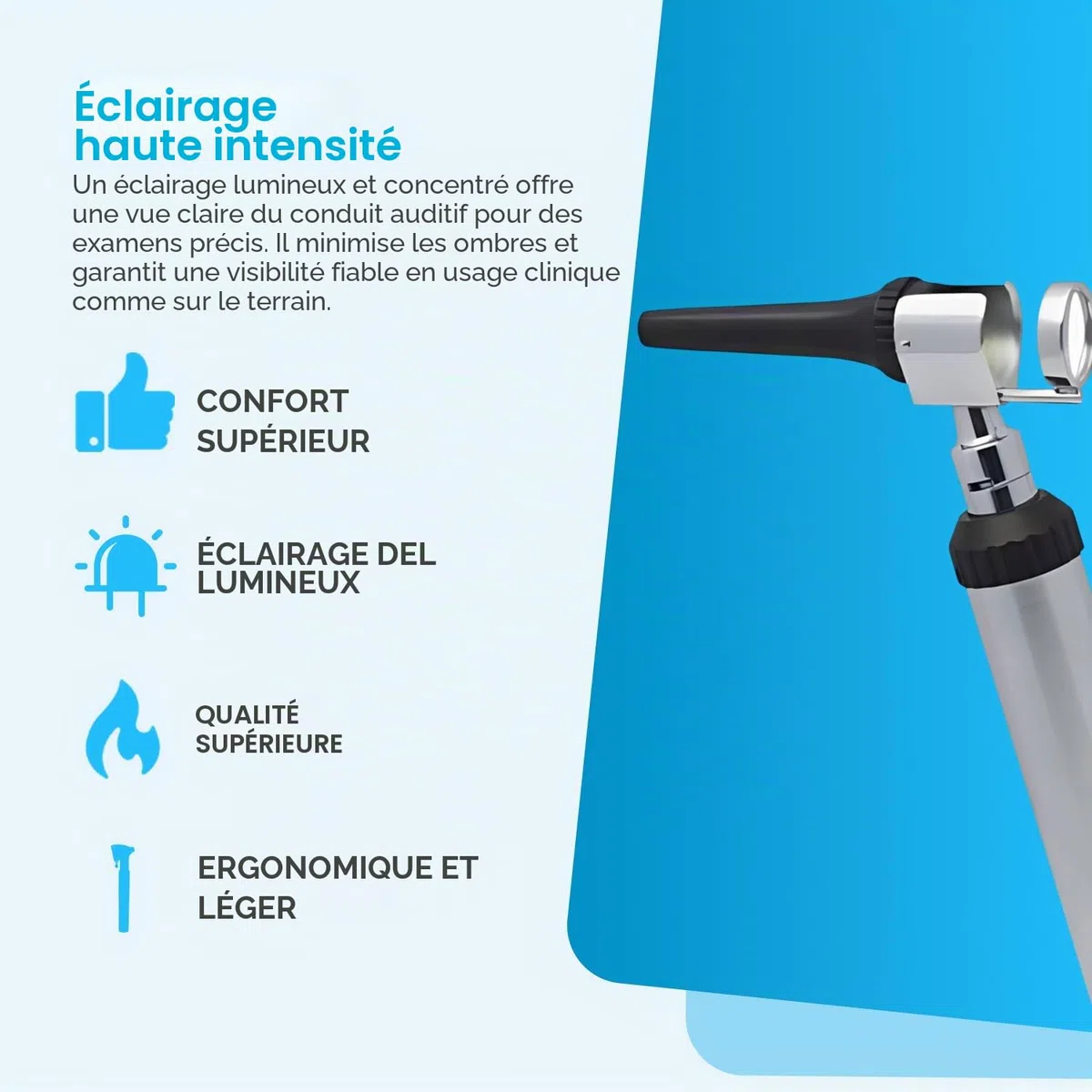 YNR Vet Examine Otoscope vétérinaire – Ensemble de spéculum de diagnostic vétérinaire, kit complet d'otoscope, étui de rangement portable, examen pour chiens, chats, bétail et toutes les espèces