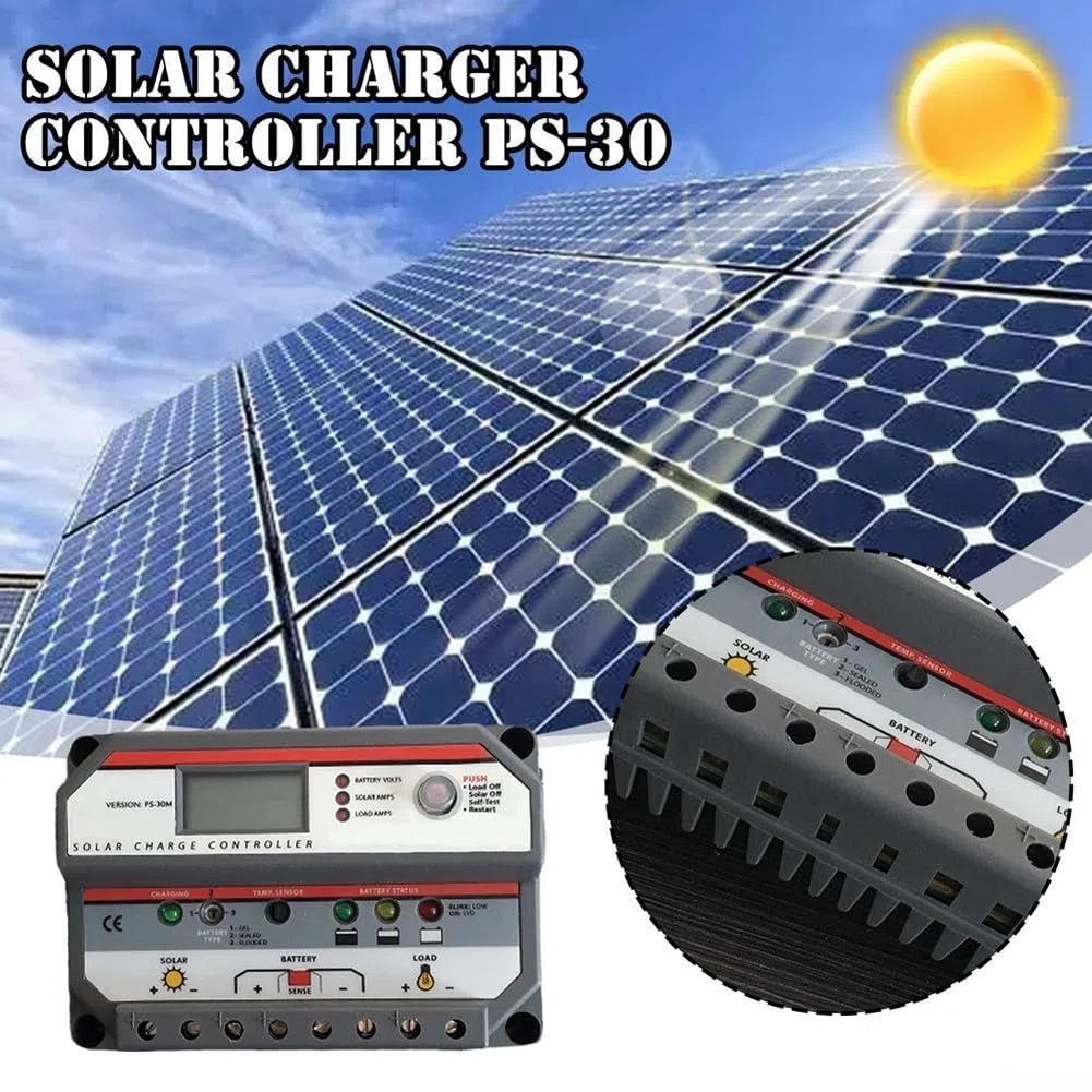 Régulateur Photovoltaïque 30A 12V 24V Automatique Régulateur